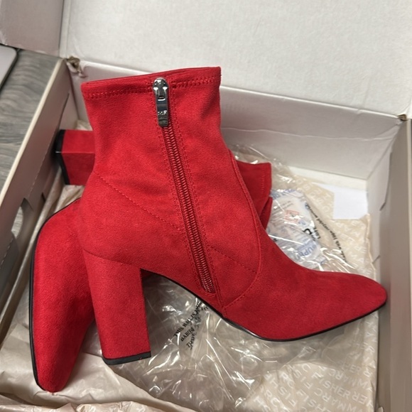 Marc Fisher Womens Need It Faux Suede Ankle Ankle Boots - Picture 4 of 5